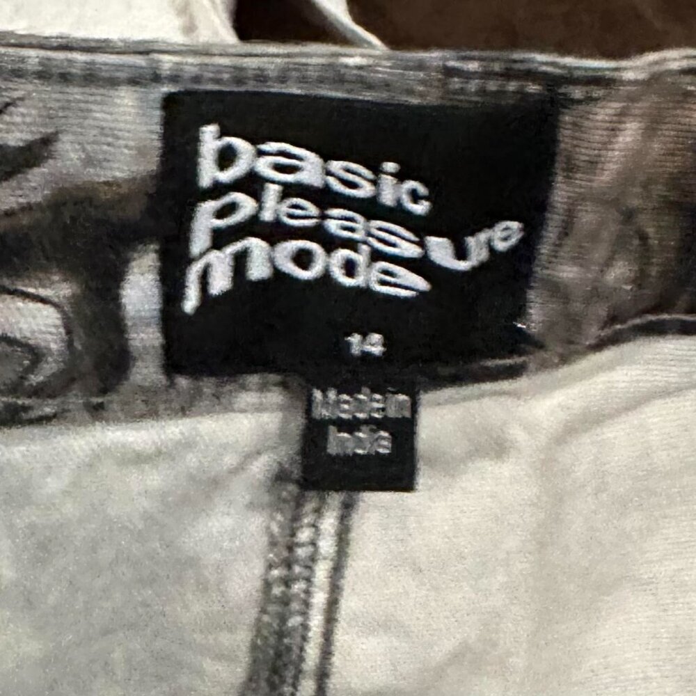 Basic Pleasure Mode Hunter Camo Denim Midi Skirt Front & Back Pockets - Picture 5 of 16